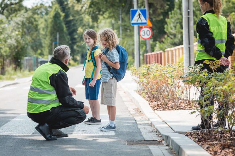 Child being questioned by police